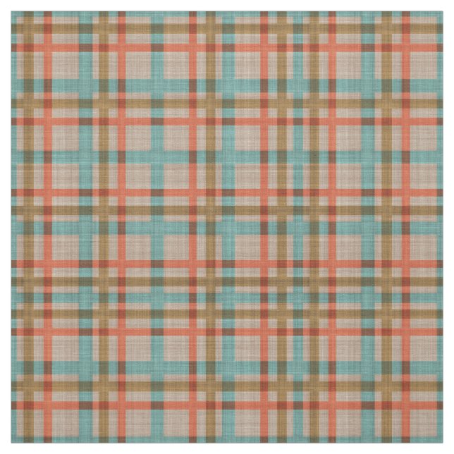 Tecido Padrão de Xadrez do Diamond Argyle Turquoise Verme (Modelo)