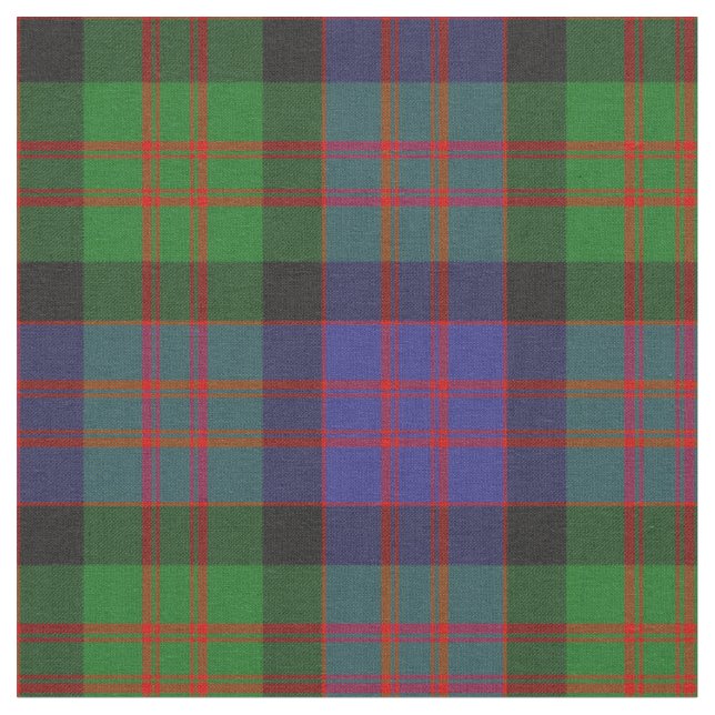 Tecido Padrão de Xadrez do MacDonald Scottish Clan Tartan (Detalhe)