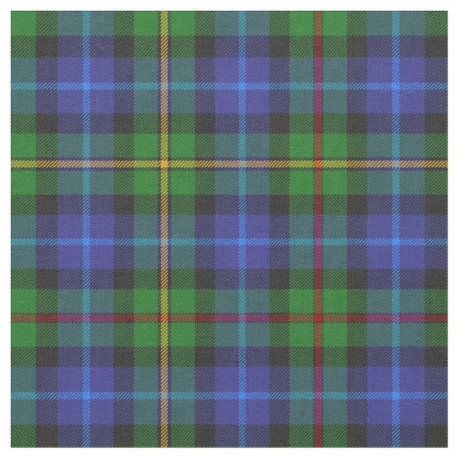 Tecido Padrão de Xadrez do Smith Clan Scottish Tartan (Detalhe)