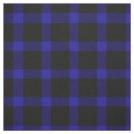 Tecido Padrão de Xadrez do Tartan azul e preto