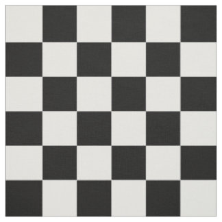 Tecido Padrão de Xadrez Preto e Branco