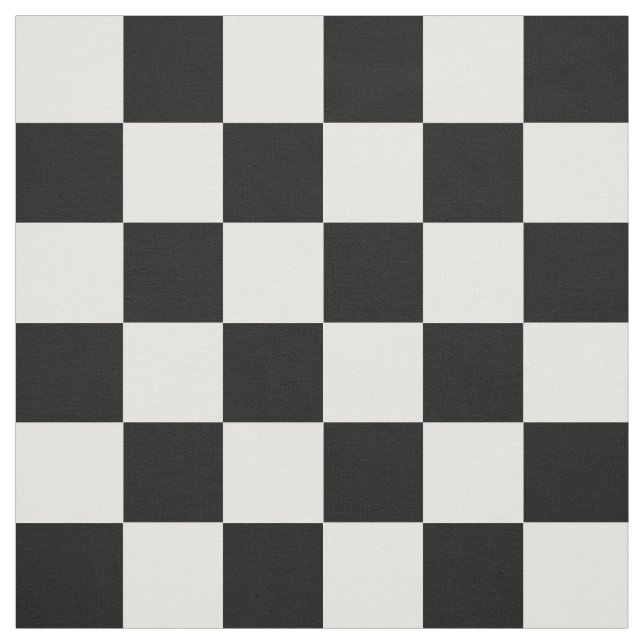 Tecido Padrão de Xadrez Preto e Branco (Modelo)
