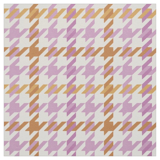 Tecido Padrão de xadrez roxo e ouro retrógrado (Modelo)