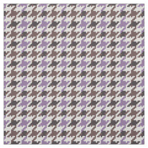 Tecido Padrão de xadrez roxo e roxo da Vintage