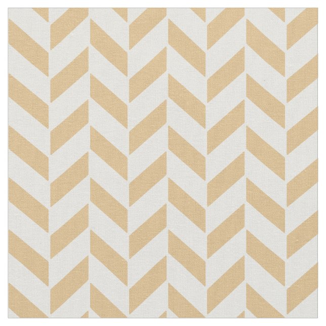 Tecido Padrão de ziguezague geométrico branco dourado e n (Detalhe)