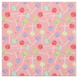 Tecido Padrão Decora Kei Pastel Candy Lollipops