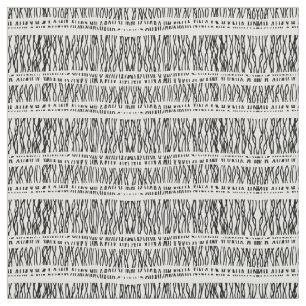 Tecido Padrão desenhado preto e branco de trama tribal