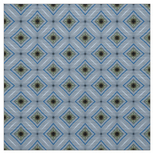 Tecido Padrão do Azulejo Design do Estilo Azul Gli