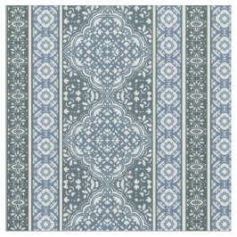 Tecido Padrão do Azulejo do Boho Decorativo Azul Orion