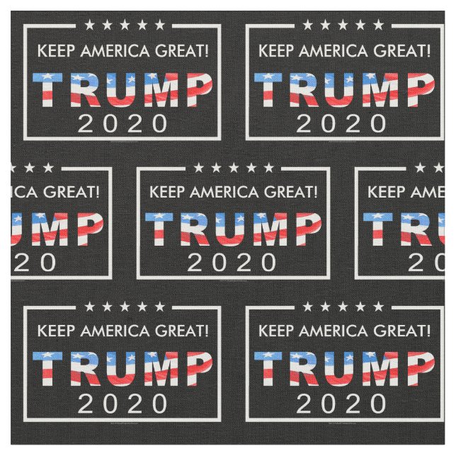 Tecido Padrão do Excelente Trump 2020 Keep America (Detalhe)