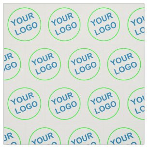 Tecido Padrão do logotipo comercial da empresa de crio