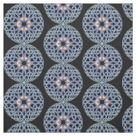 Tecido Padrão do Nó Celta Azul Mandala