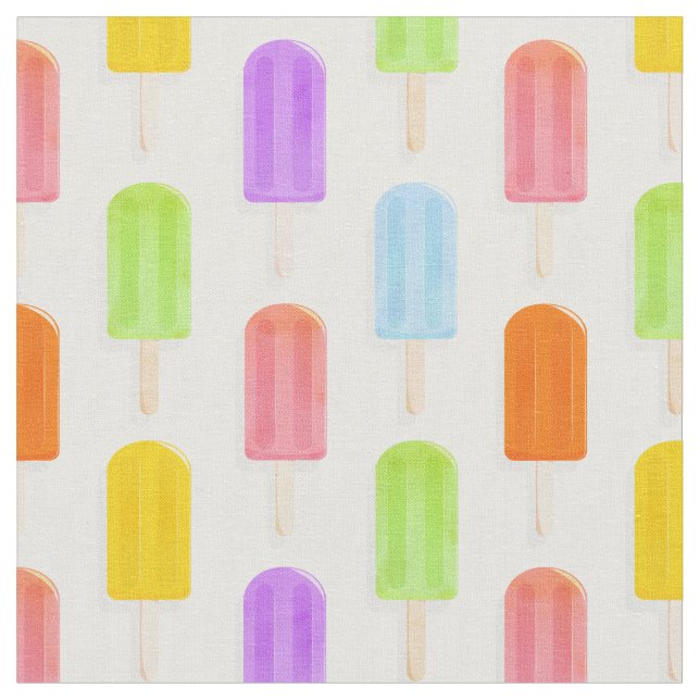 Tecido Padrão do Rainbow Popsicles de Verão (Detalhe)