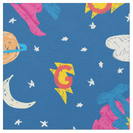 Tecido Padrão do Super Grover 2.0 Night Sky