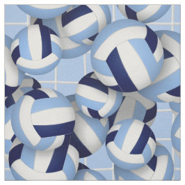 Tecido Padrão do Volleybolas w marinho bkgrd lt azul
