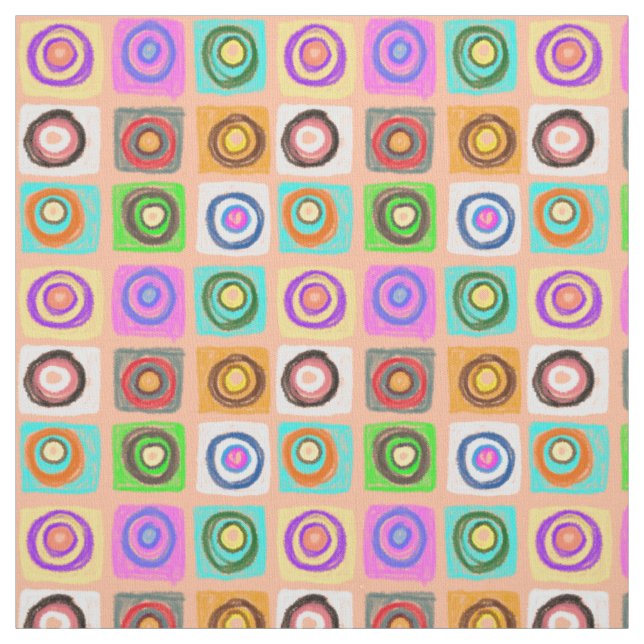 Tecido padrão dos círculos (Modelo)