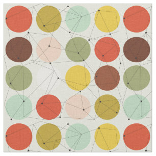 Tecido Padrão dos círculos na parte traseira dos anos 7