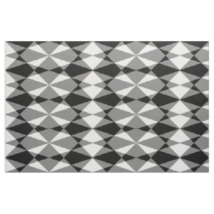 Tecido Padrão dos quadrados de diamante branco retrô pr