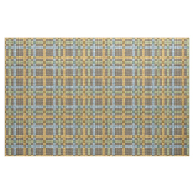 Tecido Padrão dos quadrados de Tartan verde-amarelo-escur (Fat Quarter)