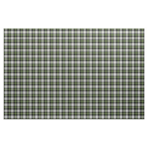 Tecido Padrão dos quadrados do Tartan Branco Preto Flores
