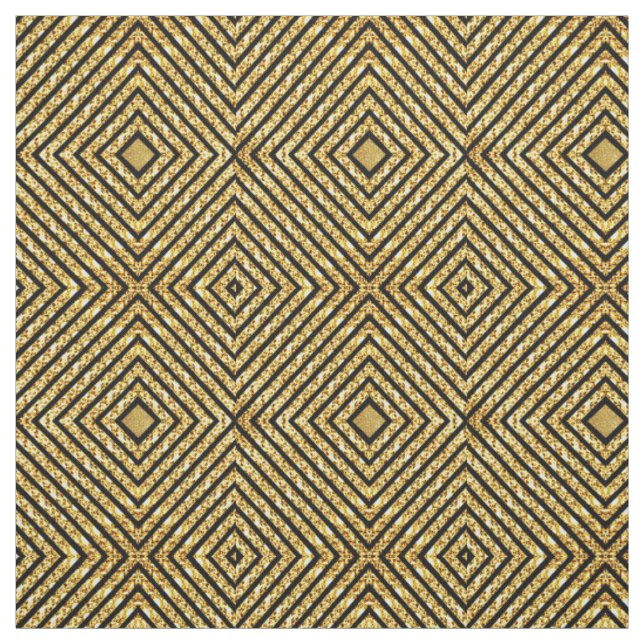 Tecido Padrão Dourado moderno de Glitter (Modelo)