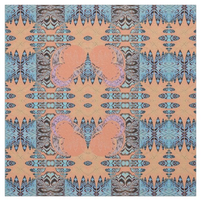 Tecido Padrão e luas (Modelo)