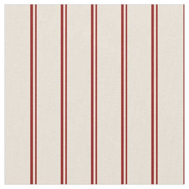 Tecido Padrão Escuro Vermelho e Bisque de Stripes (Detalhe)