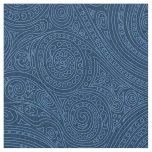 Tecido Padrão espiral azul (Detalhe)