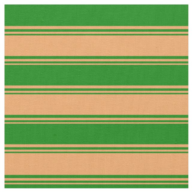 Tecido Padrão estrelado/riscado marrom e verde (Detalhe)