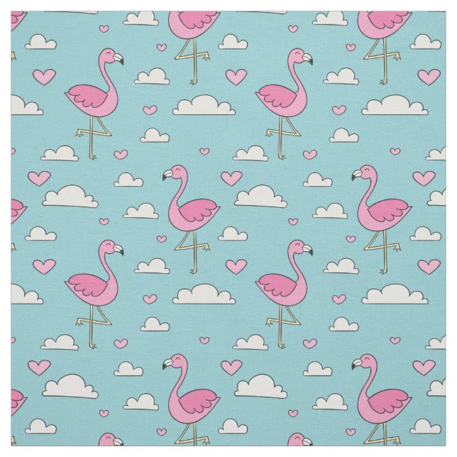 Tecido Padrão Flamingo (Modelo)