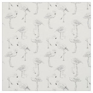 Tecido Padrão Flamingo