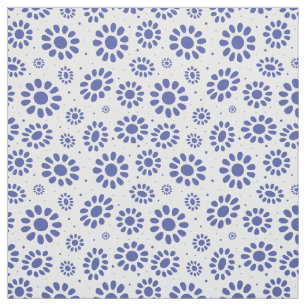 Tecido Padrão Floral Abstrato azul de Hampton