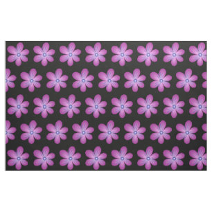 Tecido Padrão Floral Abstrato de Arte das Flores Lilás 
