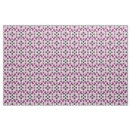 Tecido Padrão Floral Abstrato Vibrante