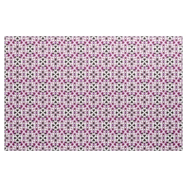 Tecido Padrão Floral Abstrato Vibrante (Fat Quarter)