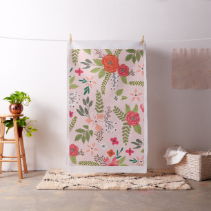 Tecido Padrão Floral Chic Cottage