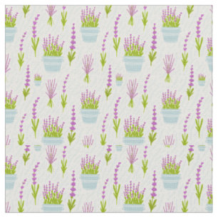 Tecido Padrão Floral da lavanda