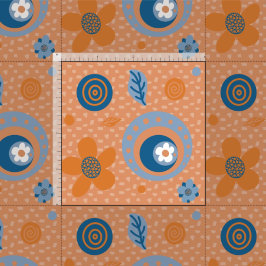 Tecido Padrão Floral da Zesty Summer