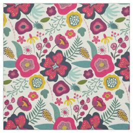 Tecido Padrão Floral de Abstrato púrpura rosa