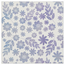Padrão Floral de cinza e Lavanda