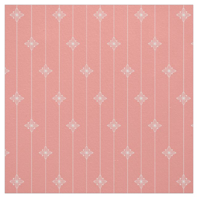 Tecido Padrão Floral de Cor do Pastel Coral (Modelo)