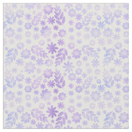 Tecido Padrão Floral Desenhado Da Mão Da lavanda