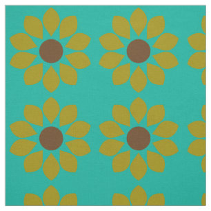 Tecido Padrão Floral do Modo Vintage Retroativo