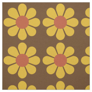 Tecido Padrão Floral do Modo Vintage Retroativo