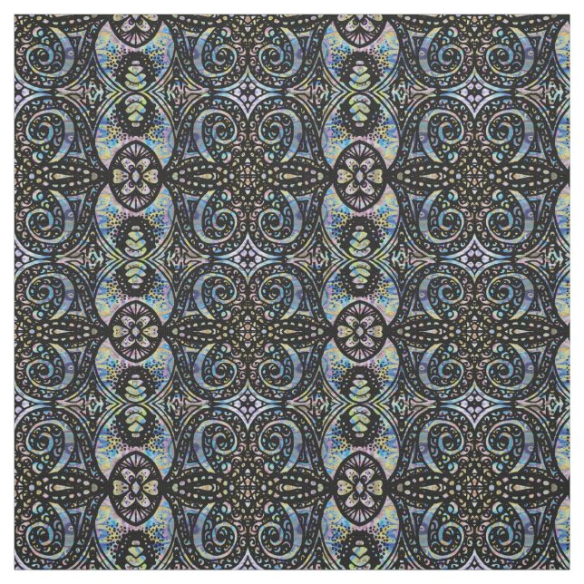 Tecido Padrão Floral em Camada Insuave (Modelo)