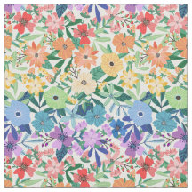 Padrão Floral Flor do Arco-Íris Retroativo