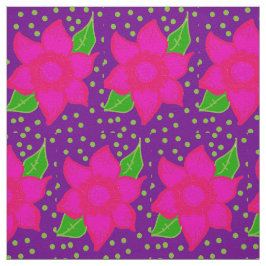 Tecido padrão floral louco