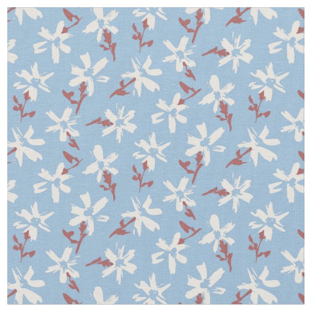 Tecido Padrão floral retrô em estilo boho. (Detalhe)
