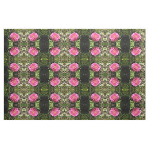 Tecido Padrão Floral Rosa Zinnia
