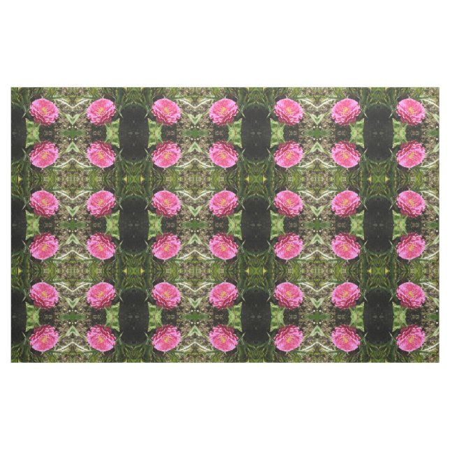 Tecido Padrão Floral Rosa Zinnia (Fat Quarter)